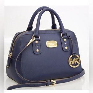 Michael Kors Saffiano Leather Dome Satchel